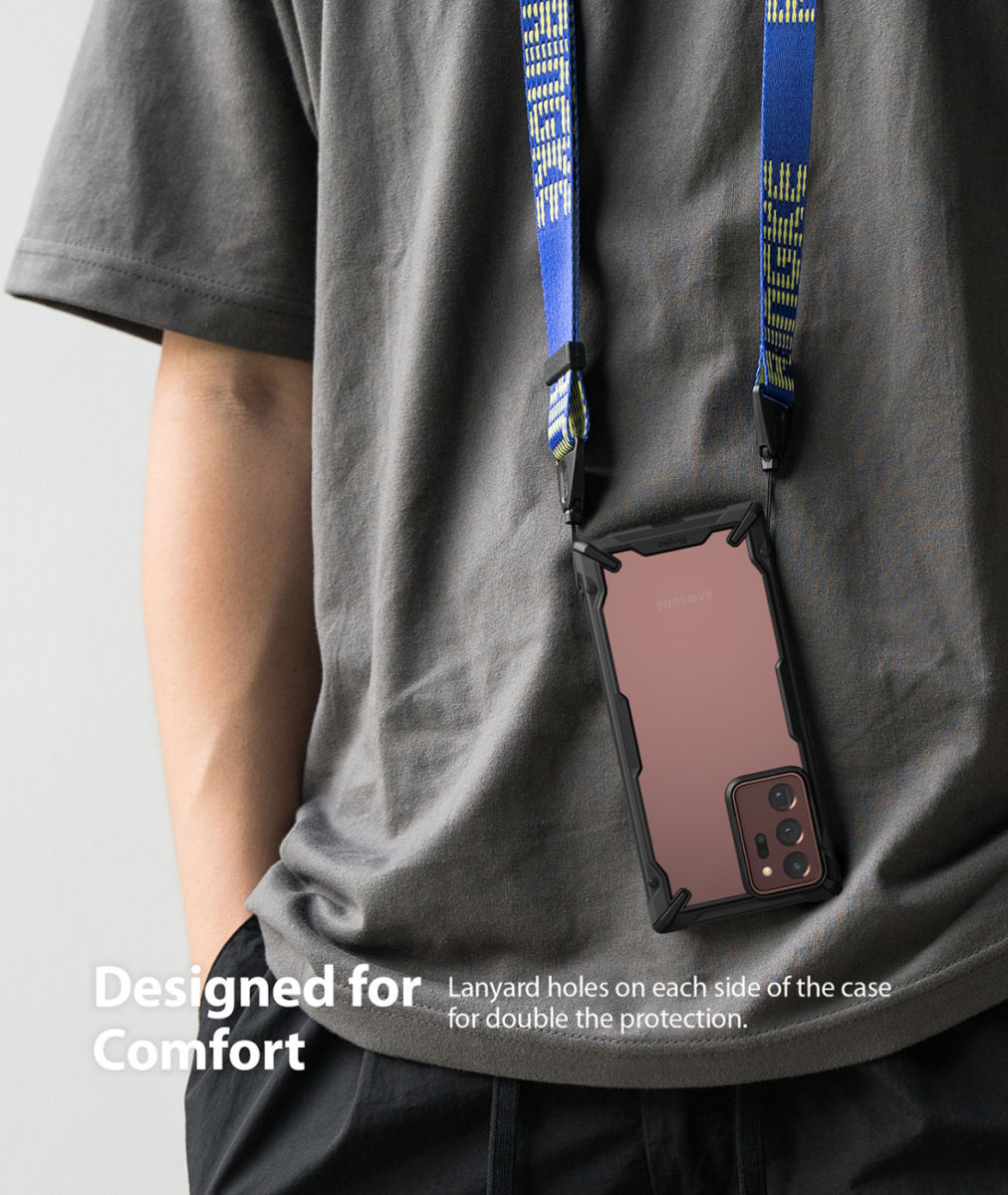 Ringke Fusion X Samsung Galaxy Note 20 Ultra Hoesje Camo Zwart afbeelding 10