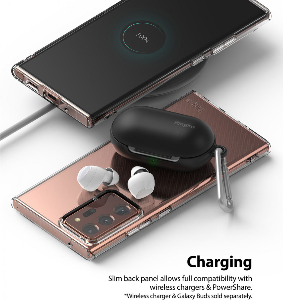 Ringke Air Samsung Galaxy Note 20 Ultra Hoesje Flexibel TPU Zwart afbeelding 7
