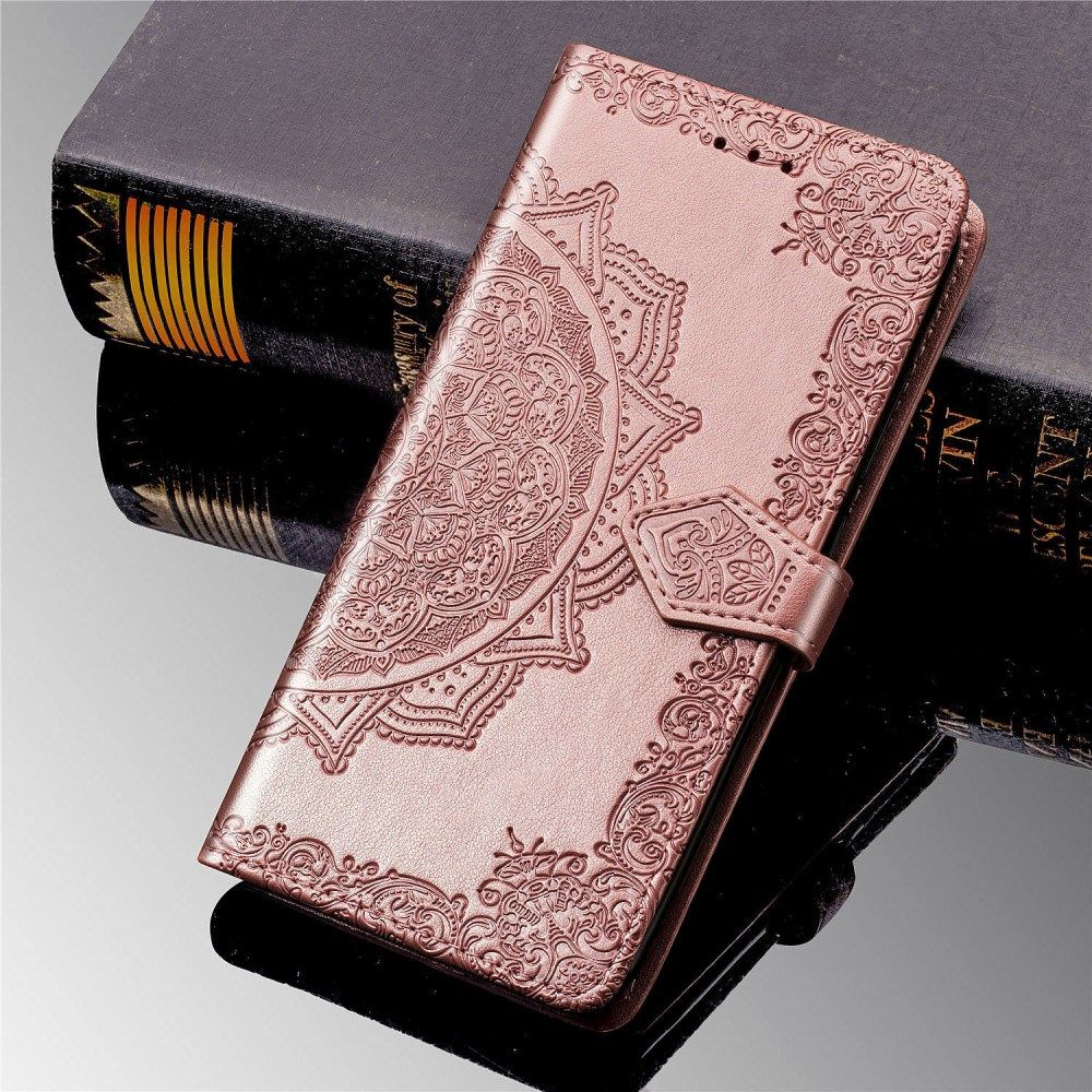 Samsung Galaxy M31 Portemonnee Hoesje Met Mandala Roze Goud afbeelding 4