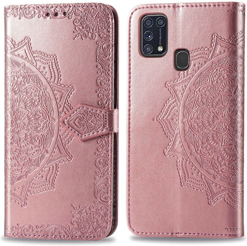 Samsung Galaxy M31 Portemonnee Hoesje Met Mandala Roze Goud afbeelding 8