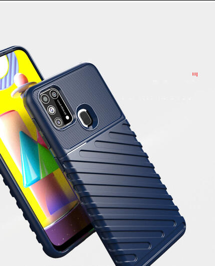 Samsung Galaxy M31 Twill Thunder Texture Back Cover Zwart afbeelding 12
