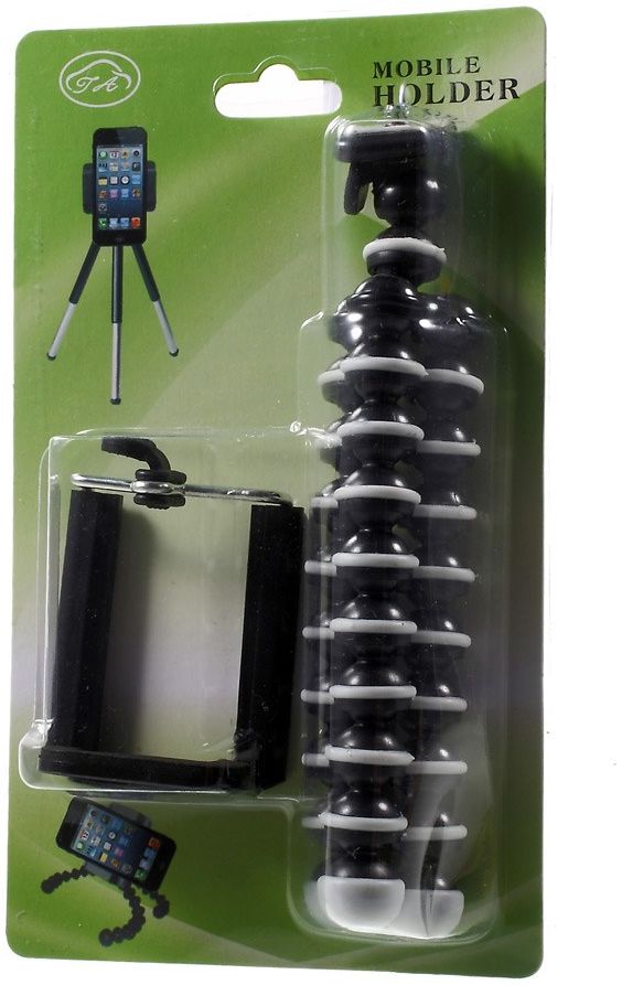 Flexibele Camera of Smartphone Tripod Zwart afbeelding 3
