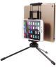 Multi-Functioneel Mini Metalen Tripod Stand Smartphone / Tablet Zwart