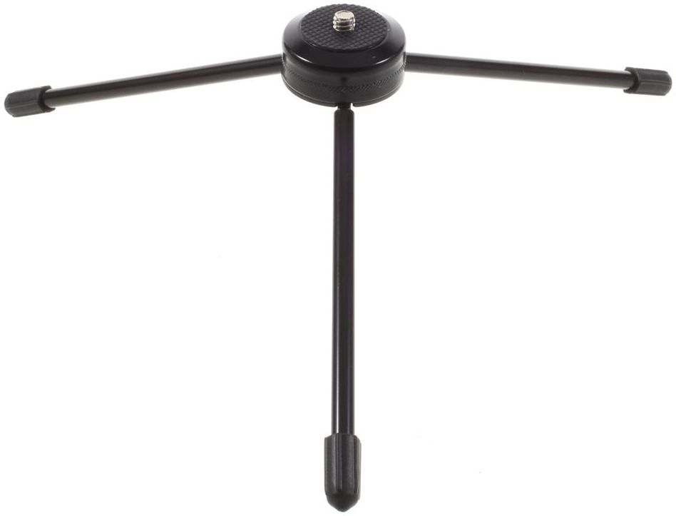 Multi-Functioneel Mini Metalen Tripod Stand Smartphone / Tablet Zwart afbeelding 4
