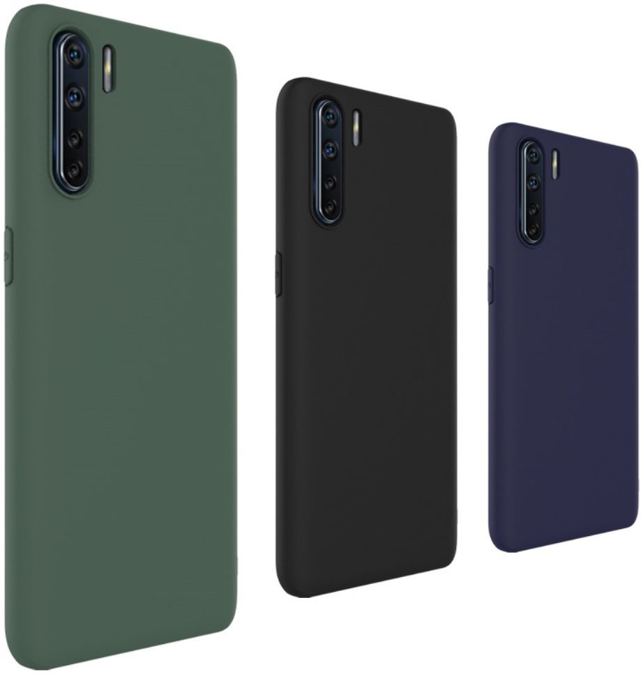 IMAK UC-1 Series Oppo A91 Hoesje Matte TPU Zwart afbeelding 7