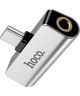 HOCO LS26 USB-C Audio Duo Adapter - USB-C naar USB-C + 3.5mm Audiojack