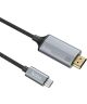 Hoco Aluminium USB-C naar 4K HDMI Kabel 1.8 Meter Grijs