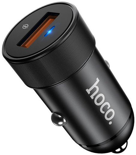 HocoFlash USB Fast Charge Autolader Zwart afbeelding 6