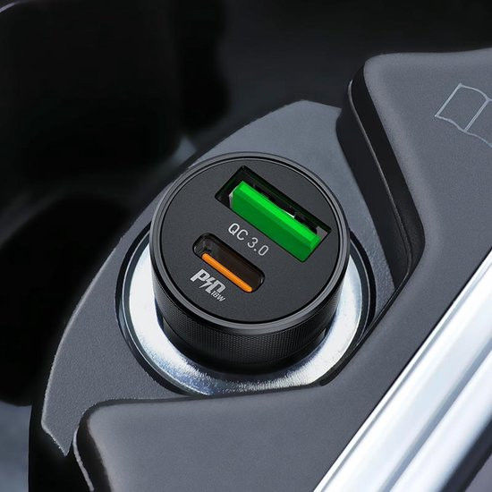 HocoSpeed Mini Auto Snellader Dubbele Poort USB + USB- 4.5A afbeelding 4