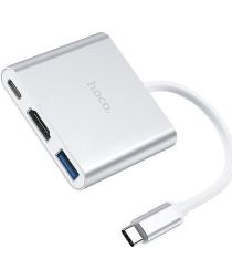 Hoco Easy Universele 3-in-1 USB / PD / HDMI Zilver