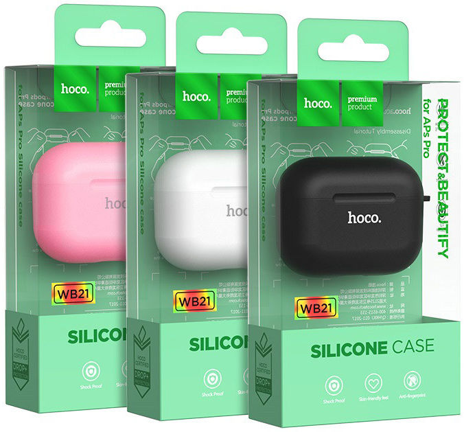 Hoco Majestic Apple AirPods Pro Dun TPU Hoesje Roze afbeelding 6