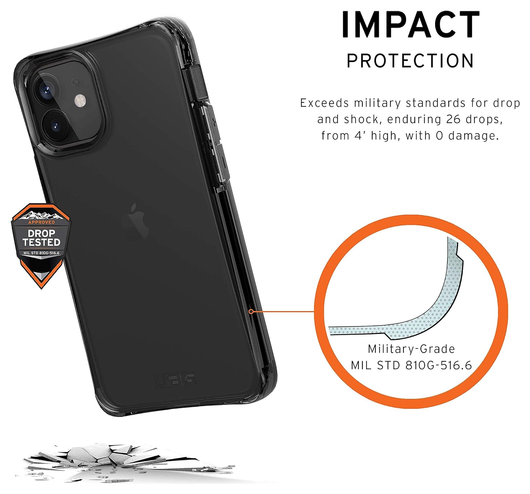 Urban Armor Gear Plyo Apple iPhone 12 Mini Hoesje Ash afbeelding 4