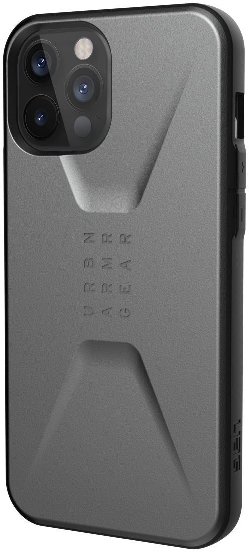 Urban Armor Gear Civilian Apple iPhone 12 Pro Max Hoesje Zilver afbeelding 4