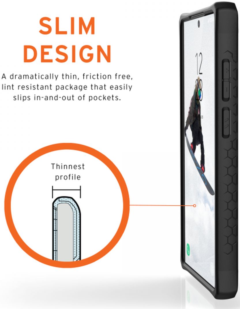 Urban Armor Gear Monarch Samsung Galaxy Note 20 Hoesje Carbon Fiber afbeelding 4