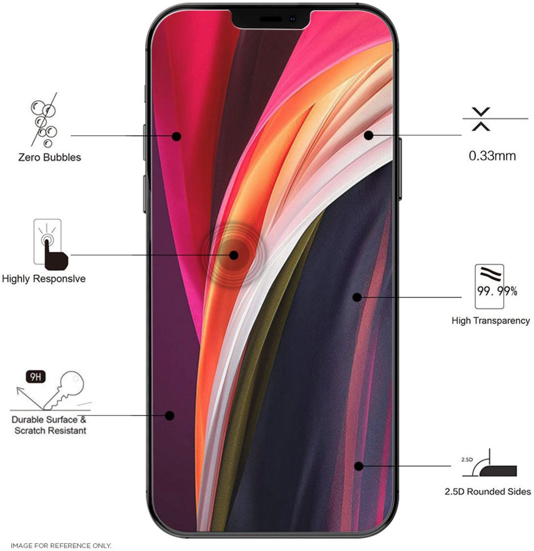 Eiger iPhone 12 Pro Max Tempered Glass Case Friendly Protector Plat afbeelding 3