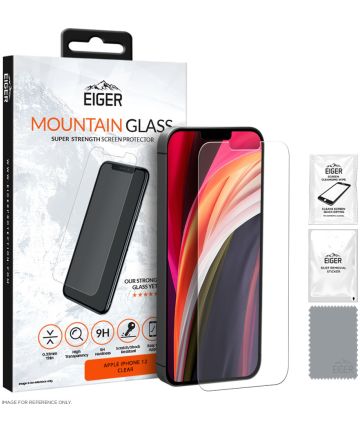 Eiger Mountain Apple iPhone 12 Mini Tempered Glass Case Friendly Plat Screen Protectors