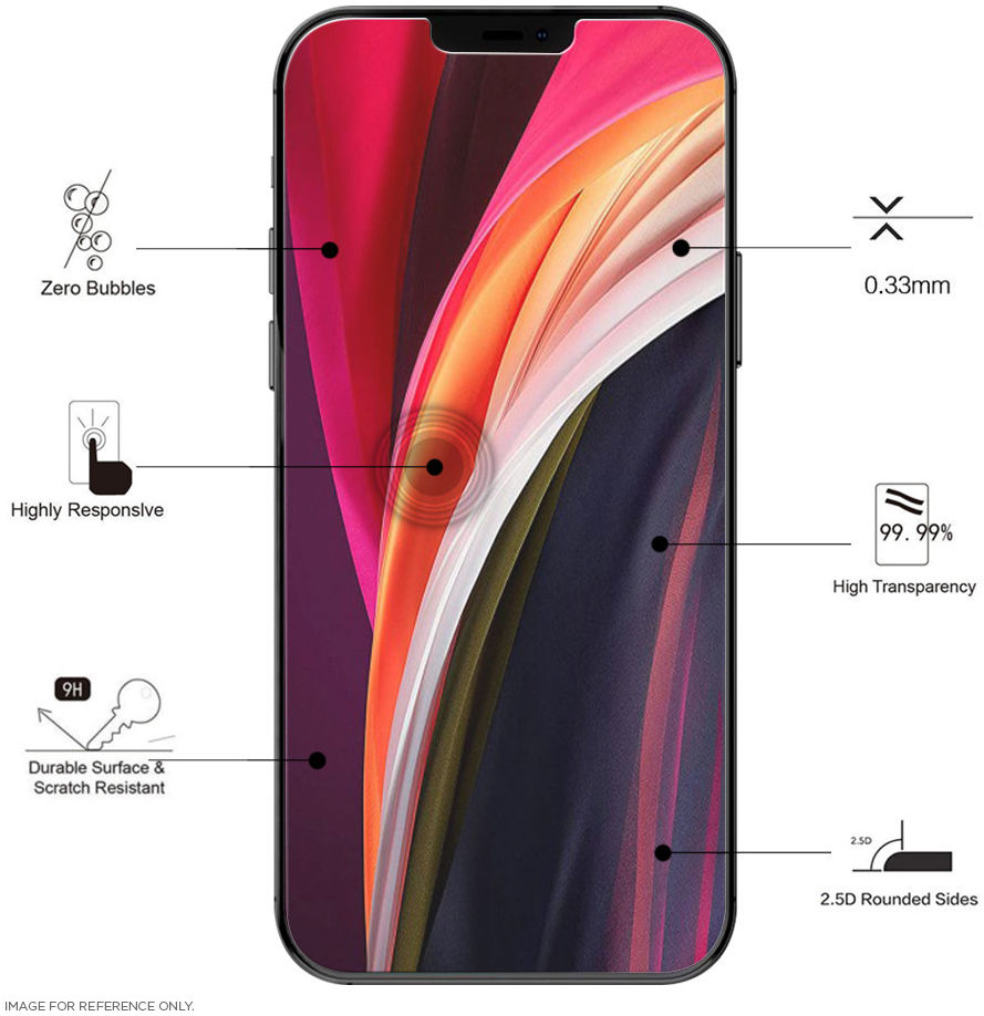 Eiger Mountain Apple iPhone 12 Mini Tempered Glass Case Friendly Plat afbeelding 3