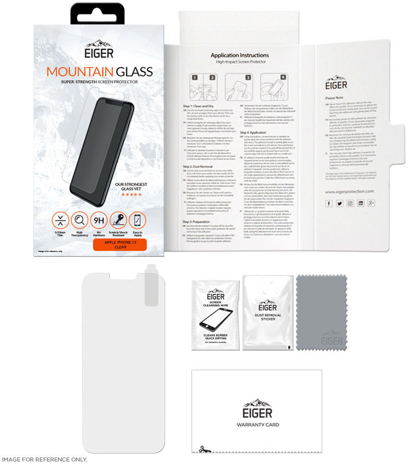 Eiger Mountain Apple iPhone 12 Mini Tempered Glass Case Friendly Plat afbeelding 4