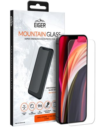 Eiger Mountain iPhone 12 Pro Max Tempered Glass Case Friendly Plat Screen Protectors