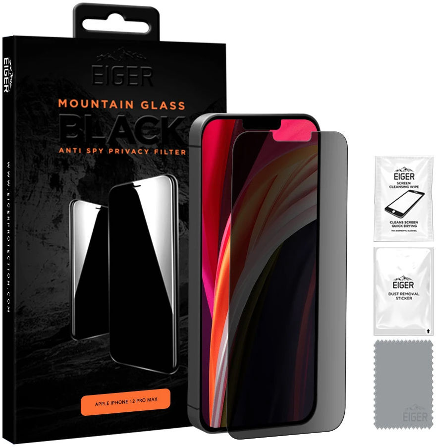 Eiger Apple iPhone 12 Pro Max Privacy Glass Screen Protector afbeelding 4