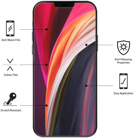 Eiger Apple iPhone 12 Mini Display Folie Screen Protector afbeelding 2