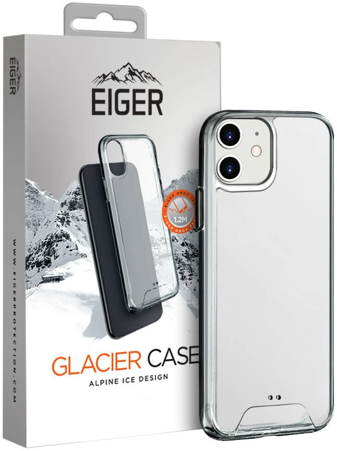 Eiger Glacier Series Apple iPhone 12 Mini Hoesje Transparant afbeelding 1