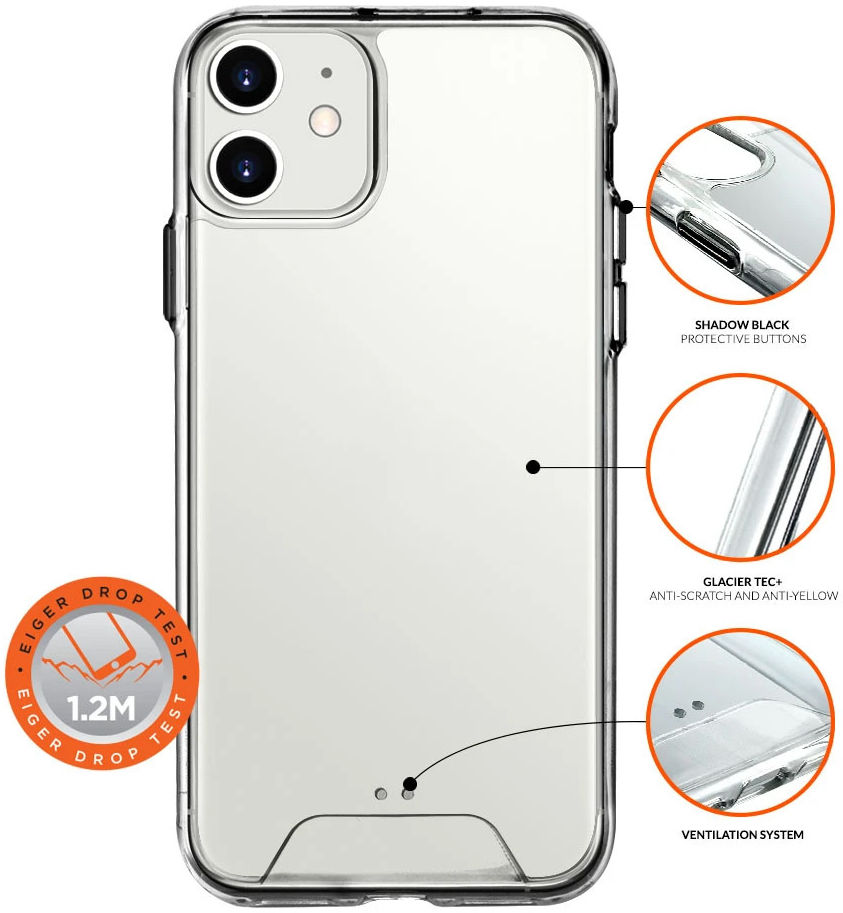 Eiger Glacier Series Apple iPhone 12 Mini Hoesje Transparant afbeelding 4