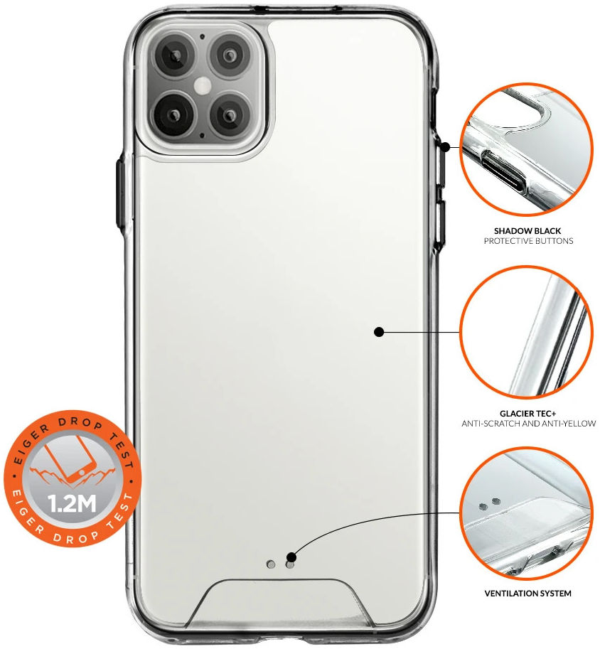 Eiger Glacier Series Apple iPhone 12 Pro Max Hoesje Transparant afbeelding 4