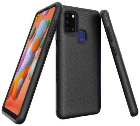 Eiger North Case Hybride Back Cover Samsung Galaxy A21S Hoesje Zwart afbeelding 5