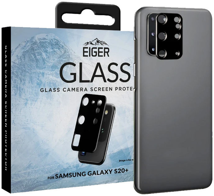 Eiger Samsung Galaxy S20 Plus Camera Protector Tempered Glass 2.5D afbeelding 1