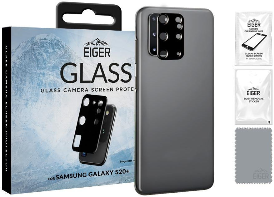 Eiger Samsung Galaxy S20 Plus Camera Protector Tempered Glass 2.5D afbeelding 4