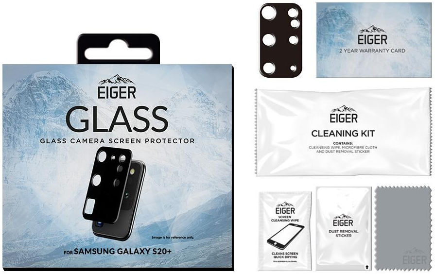 Eiger Samsung Galaxy S20 Plus Camera Protector Tempered Glass 2.5D afbeelding 5