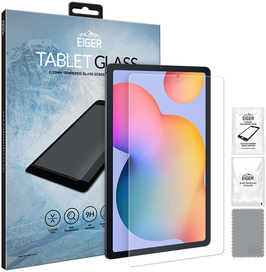 Eiger Samsung Galaxy Tab S6 Lite Tempered Glass Case Friendly Plat afbeelding 5