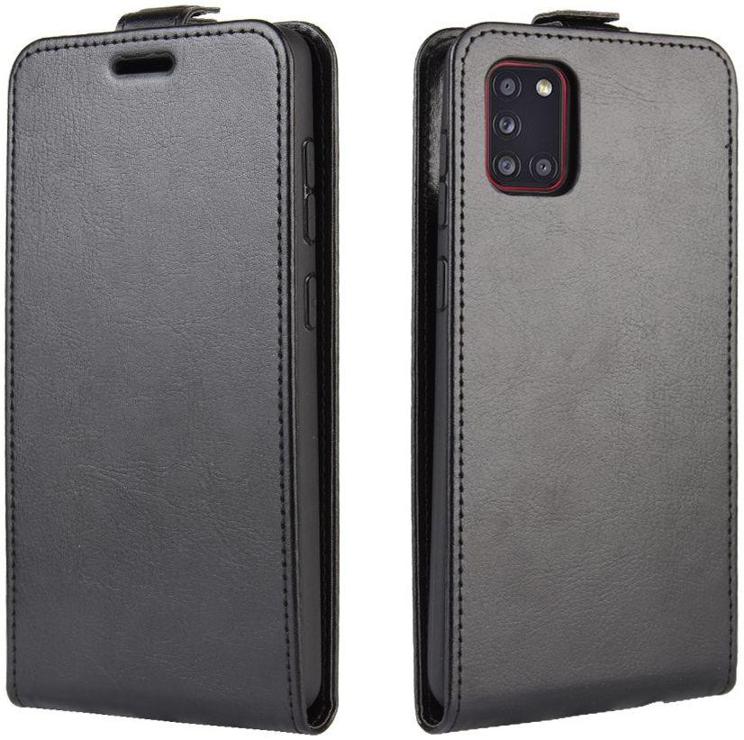 Samsung Galaxy A31 Hoesje Verticale Flip Portemonnee Book Case Zwart afbeelding 6