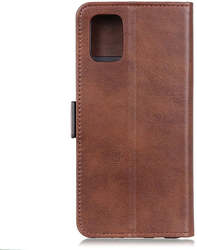 OPPO A52 / A72 Hoesje Portemonnee Kunstleer Book Case Coffee afbeelding 3