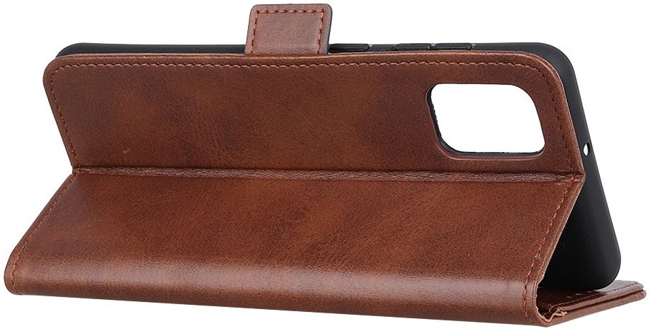 OPPO A52 / A72 Hoesje Portemonnee Kunstleer Book Case Coffee afbeelding 5