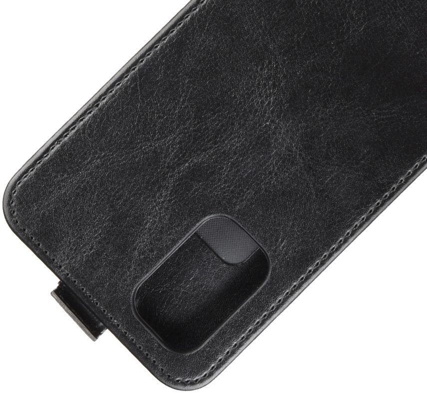 Oppo A52/A72 Flip Hoesje Verticaal Zwart afbeelding 2
