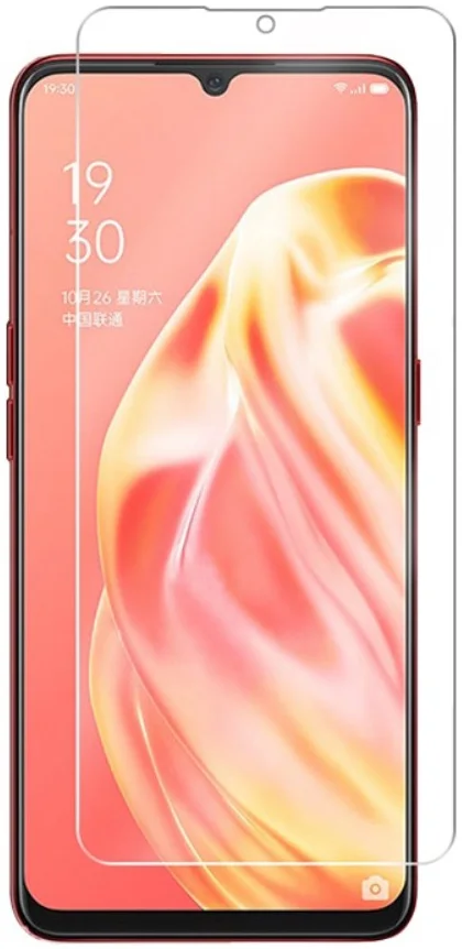 Oppo A91 Screenprotector 2.5D Arc Edge Tempered Glass afbeelding 2