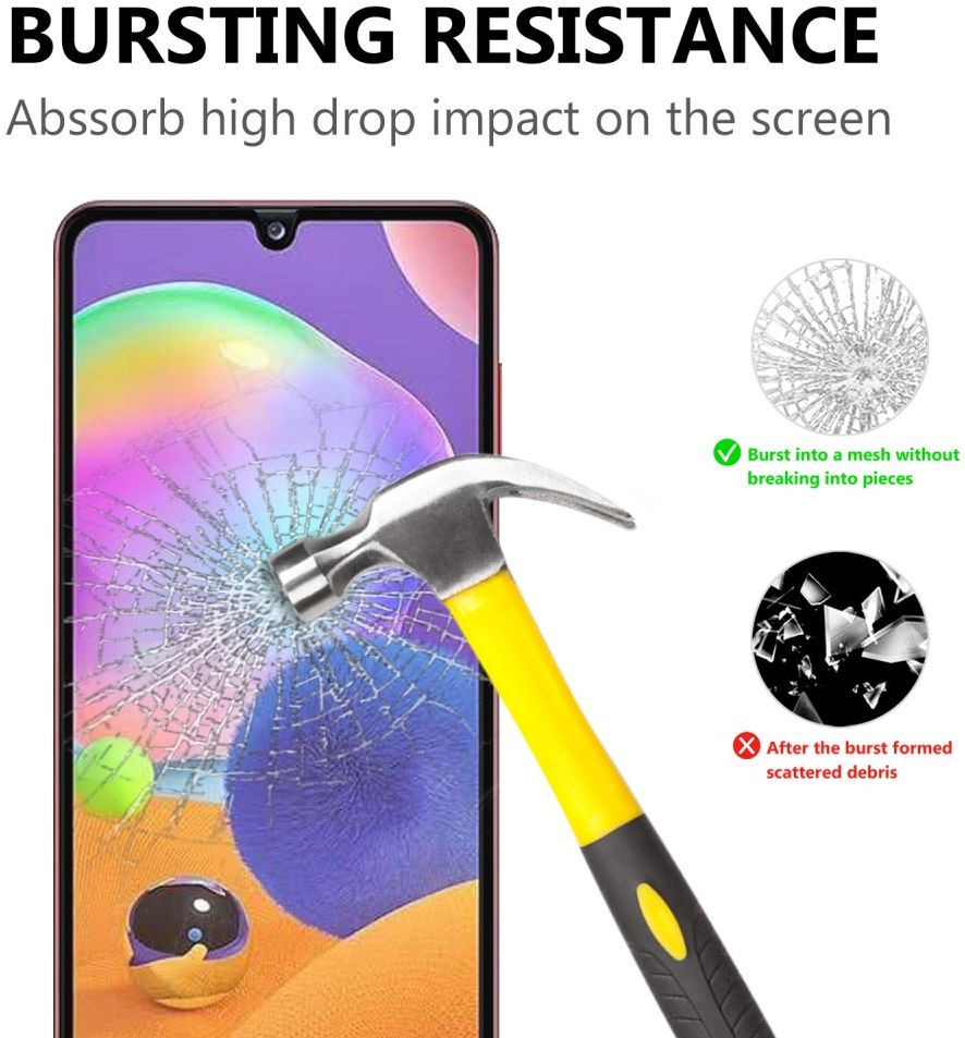 Samsung Galaxy A31/A32 4G Screenprotector 2.5D Arc Edge Tempered Glass afbeelding 5