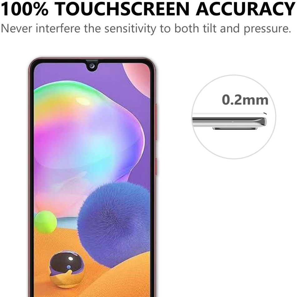 Samsung Galaxy A31/A32 4G Screenprotector 2.5D Arc Edge Tempered Glass afbeelding 10