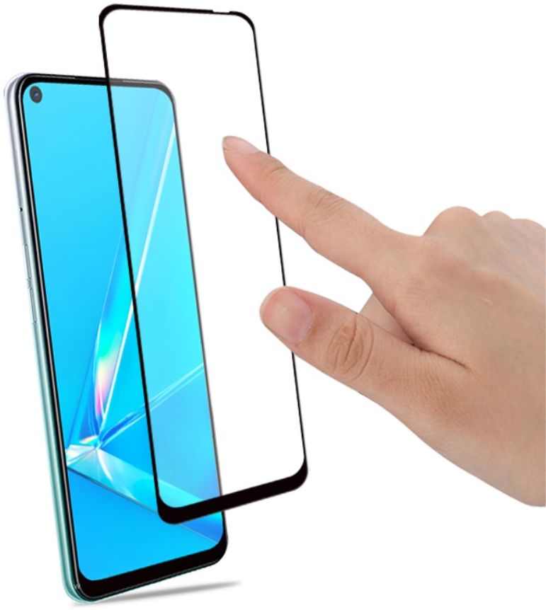 Oppo A52/A72 Volledig Dekkende Tempered Glass Screen Protector afbeelding 5