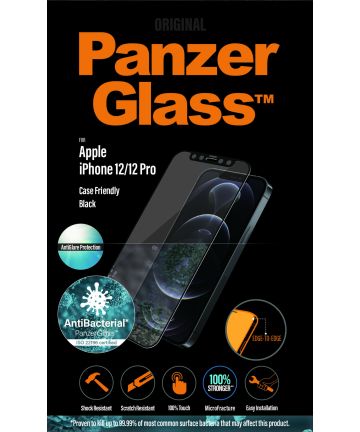 PanzerGlass iPhone 12/12 Pro Case Friendly Anti-Glare Screen Protector Screen Protectors
