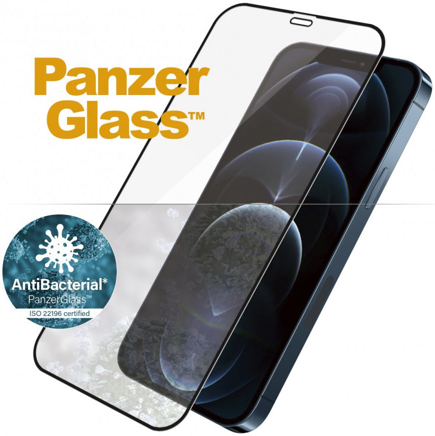 PanzerGlass iPhone 12 Pro Max Case Friendly Screenprotector Zwart afbeelding 5