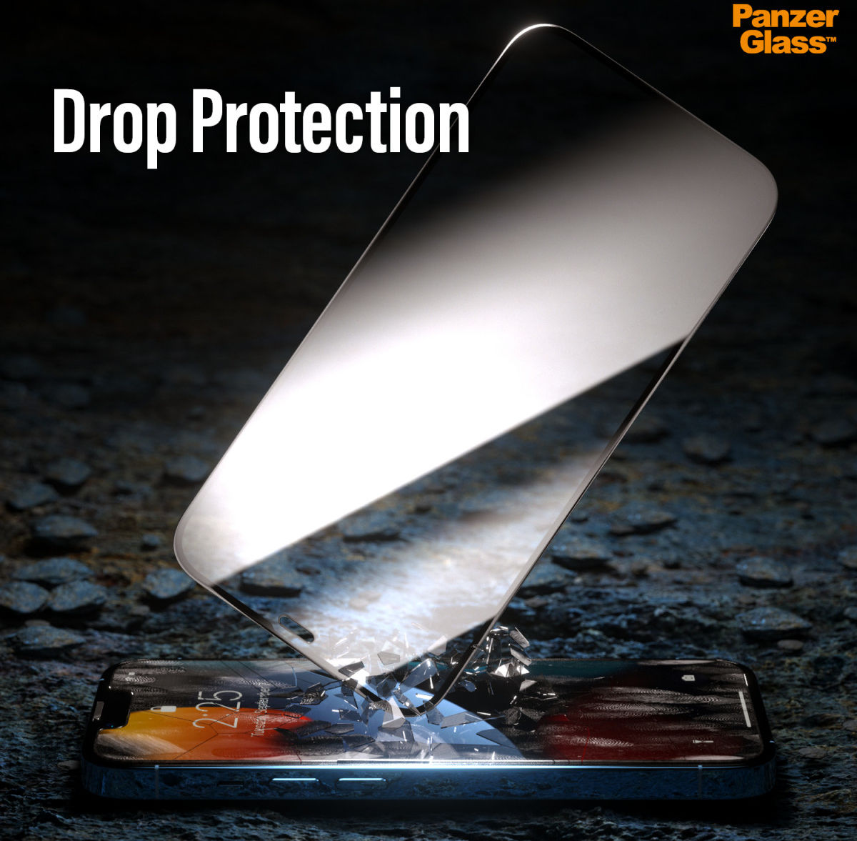 PanzerGlass iPhone 12 Pro Max Case Friendly Screenprotector Zwart afbeelding 6
