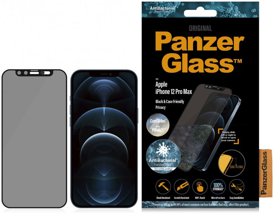 PanzerGlass Privacy Camslider CF Glass Apple iPhone 12 Pro Max afbeelding 8