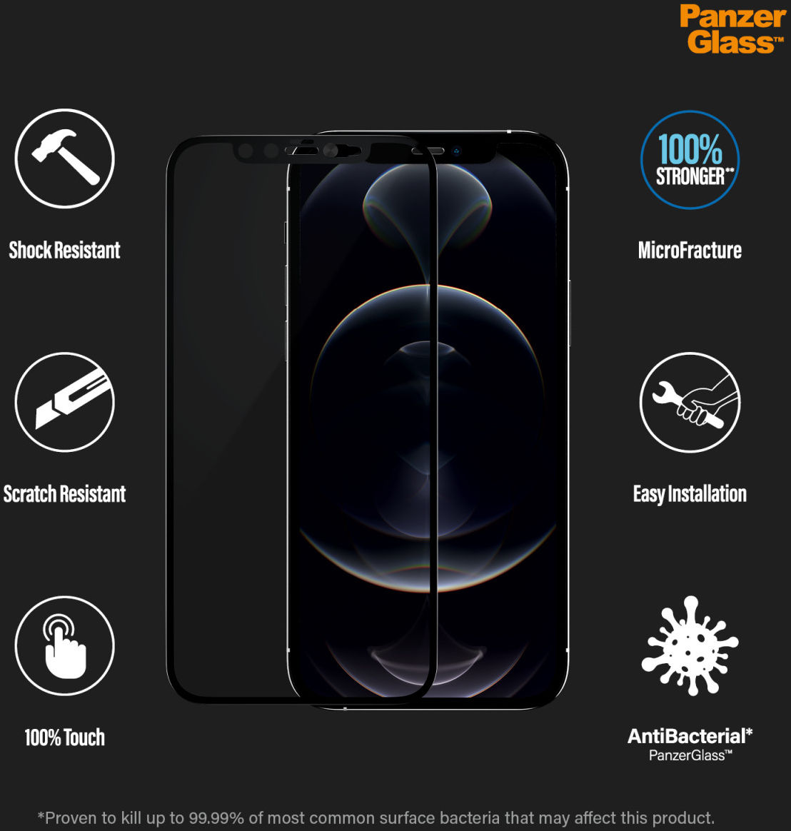 PanzerGlass Privacy Camslider CF Glass Apple iPhone 12 Pro Max afbeelding 6