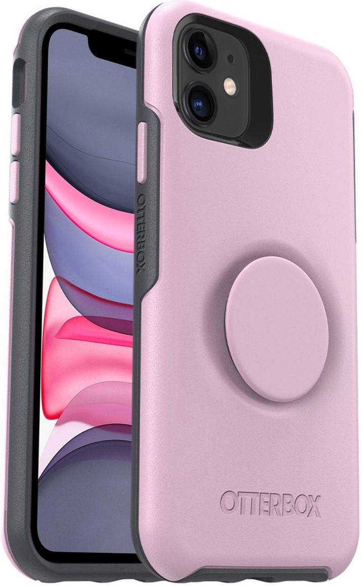 Otter + Pop Symmetry Series Apple iPhone 11 Hoesje Roze afbeelding 1