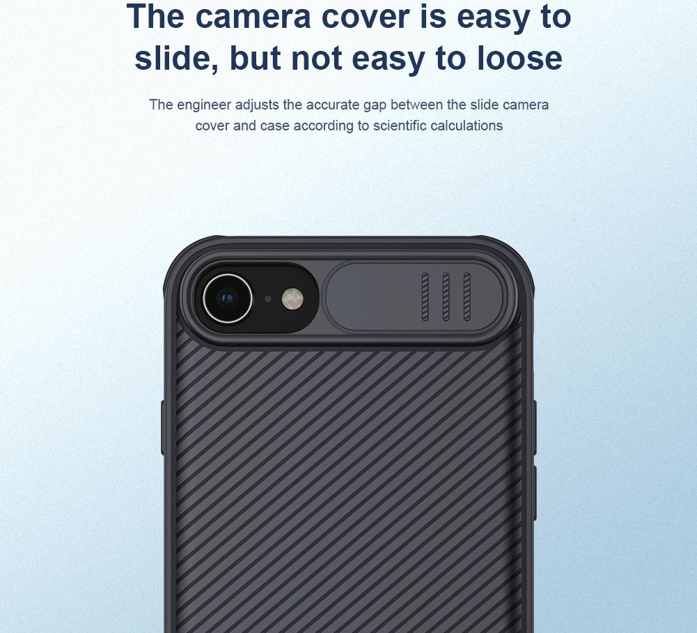 Nillkin CamShield Apple iPhone SE 2020 Hoesje met Camera Slider Zwart afbeelding 13