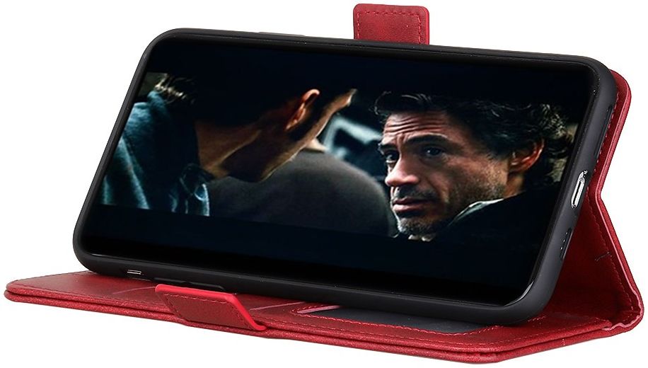 Apple iPhone 12 Mini Hoesje Portemonnee Book Case Rood afbeelding 5