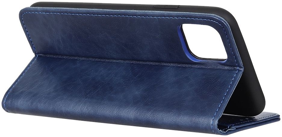 Apple iPhone 12 / 12 Pro Hoesje Portemonnee Splitleer Blauw afbeelding 4